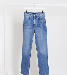 Прямые эластичные джинсы слим с завышенной талией ASOS DESIGN Tall-Синий
