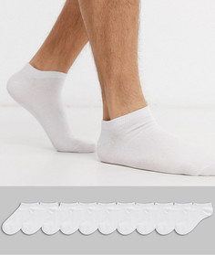 Набор из 10 пар белых спортивных носков ASOS DESIGN - Скидка-Белый