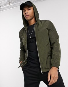 Спортивная куртка хаки с капюшоном ASOS DESIGN-Зеленый