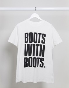 Футболка классического кроя Timberland-Белый