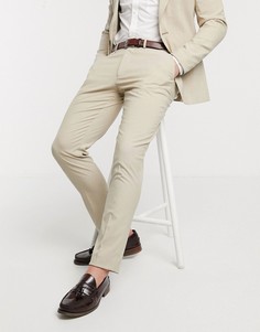 Брюки скинни ASOS DESIGN-Светло-бежевый