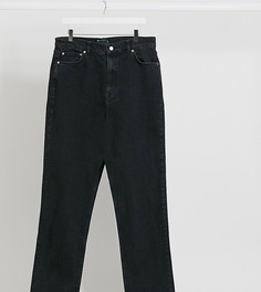 Черные узкие джинсы прямого кроя с завышенной талией ASOS DESIGN Tall-Черный