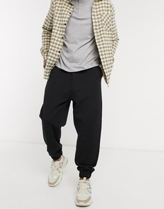 Черные джоггеры в стиле oversized из органического хлопка ASOS DESIGN-Черный
