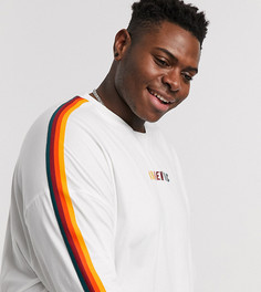 Oversized-футболка из органического хлопка ASOS DESIGN Plus-Белый
