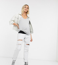 Джинсы с посадкой под животом Topshop Maternity-Синий