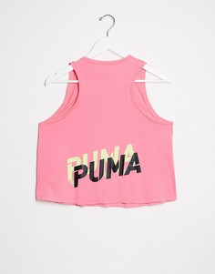 Розовая короткая майка Puma Training-Розовый