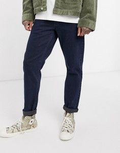 Суженные книзу джинсы стретч цвета индиго ASOS DESIGN-Синий