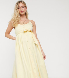 Джинсовое платье миди ASOS DESIGN Maternity-Зеленый