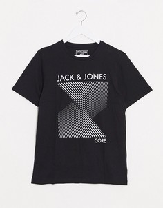 Футболка с логотипом Jack & Jones-Черный