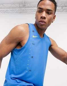 Синяя майка Nike Running Miler tech-Синий