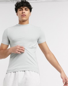 Серая органическая футболка с круглым вырезом ASOS DESIGN-Серый