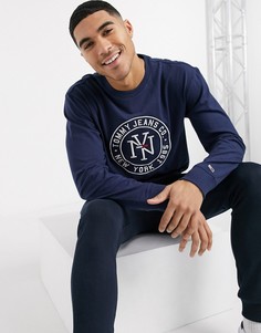 Джинсы с логотипом Tommy Hilfiger Jeans-Темно-синий