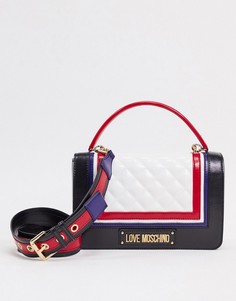 Стеганая сумка-тоут Love Moschino-Мульти