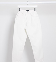 Белые свободные джинсы в винтажном стиле с завышенной талией ASOS DESIGN Petite-Белый