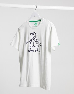 Белая футболка из переработанного полиэстера с логотипом в виде пингвина Original Penguin-Белый