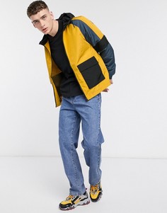 Желтая олимпийка с контрастными вставками ASOS DESIGN-Желтый