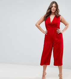 Комбинезон со свободным воротом ASOS CURVE-Красный