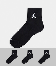 Набор из 3 пар черных носков с логотипом Nike Jordan Jumpman-Черный