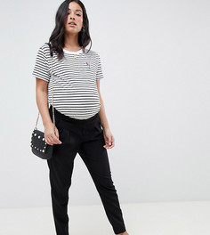 Черные строгие брюки Mamalicious maternity-Черный Mama.Licious