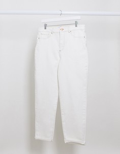 Светло-бежевые джинсы в винтажном стиле New Look-Белый