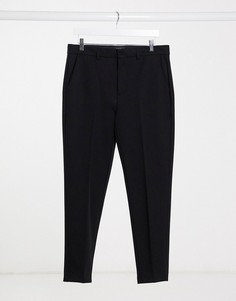 Черные суженные книзу брюки River Island-Черный