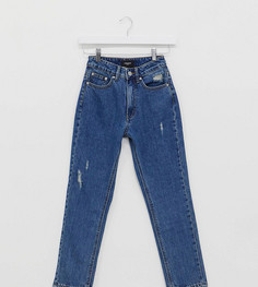 Синие джинсы в винтажном стиле с завышенной талией Vero Moda Petite-Синий