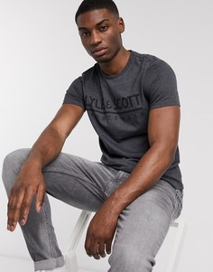 Футболка с логотипом Lyle & Scott-Серый