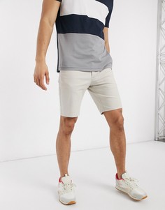 Бежевые шорты чиносы скинни ASOS DESIGN-Бежевый