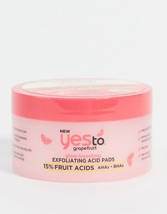 Подушечки с 15% фруктовых кислот и отшелушивающим эффектом Yes to Grapefruit-Бесцветный