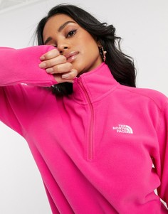 Розовый флисовый топ с молнией 1/4 от The North Face 100 Glacier