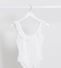 Белое боди с вышивкой River Island Petite-Белый