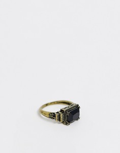Золотистое кольцо с камнем Reclaimed Vintage inspired эксклюзивно для ASOS-Золотой