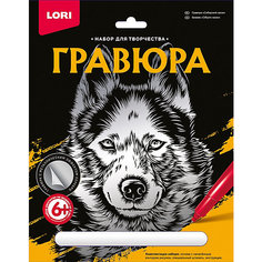 Гравюра большая Lori Сибирский хаски