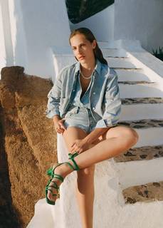 Кожаные сандалии с ремешками - Pamela Mango
