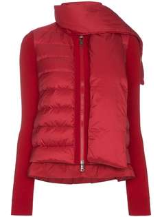 Moncler дутый свитер с шарфом