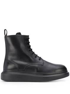 Alexander McQueen массивные ботинки на шнуровке
