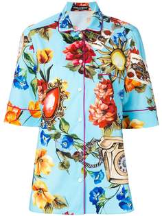 Dolce & Gabbana рубашка с цветочным принтом