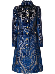 Dolce & Gabbana расклешенное пальто с принтом