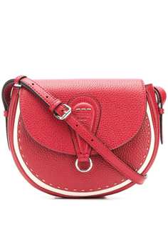 Fendi сумка полукруглой формы с декоративной строчкой