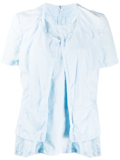 Comme Des Garçons многослойная футболка с необработанным краем