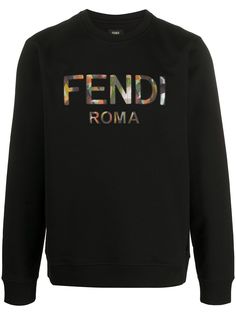 Fendi толстовка с вышитым логотипом
