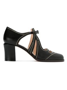 Fendi туфли с заклепками и пряжкой