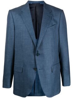 Ermenegildo Zegna однобортный пиджак строгого кроя