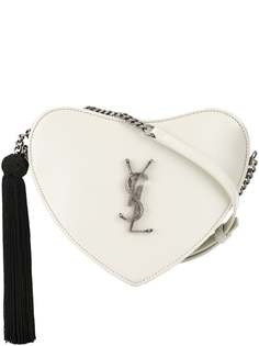 Saint Laurent сумка на плечо в форме сердца с логотипом YSL