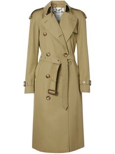 Burberry габардиновый тренч с принтом Animalia на подкладке