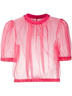 Dolce & Gabbana прозрачная укороченная блузка