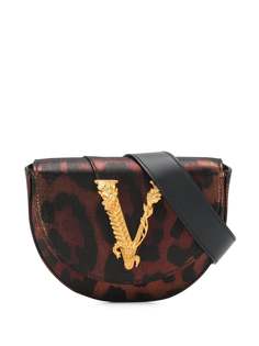 Versace поясная сумка с леопардовым принтом