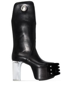 Rick Owens сапоги Kowboy 120 на платформе