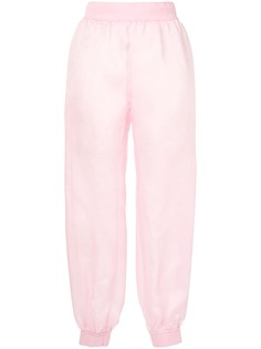 Moschino прозрачные зауженные брюки