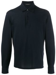 Ermenegildo Zegna рубашка-поло с длинными рукавами